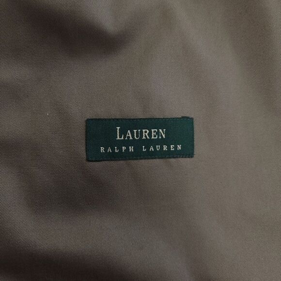 RALPH LAUREN Double Breasted Belted Trench Coat Wool Collar Old Money Preppy - Picture 13 of 13